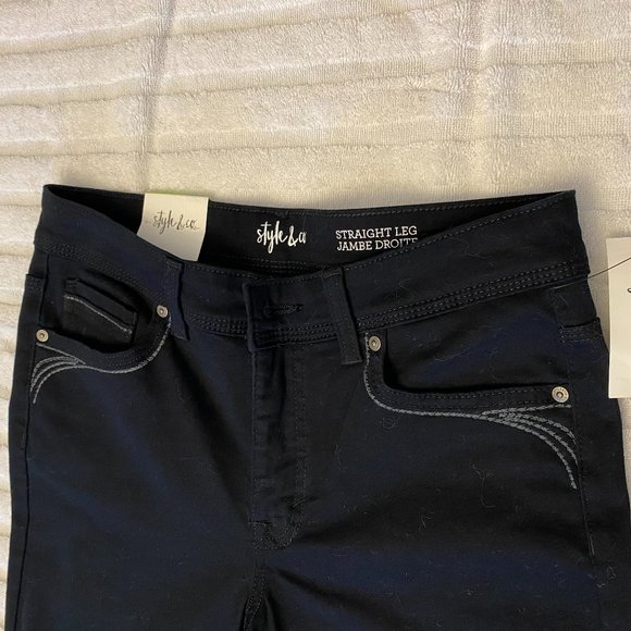 Straight-leg, jean-style pants - NWT - Picture 3 of 12